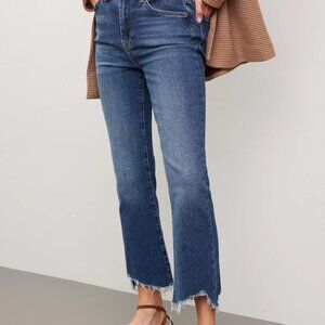 7 For All Mankind Slim Kick Crop Jeans - SIZE 27
